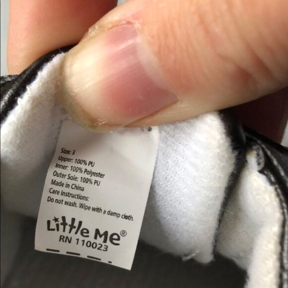 🍭*6/$30* Little me Velcro two tone soft sneaker 3 - Picture 5 of 5